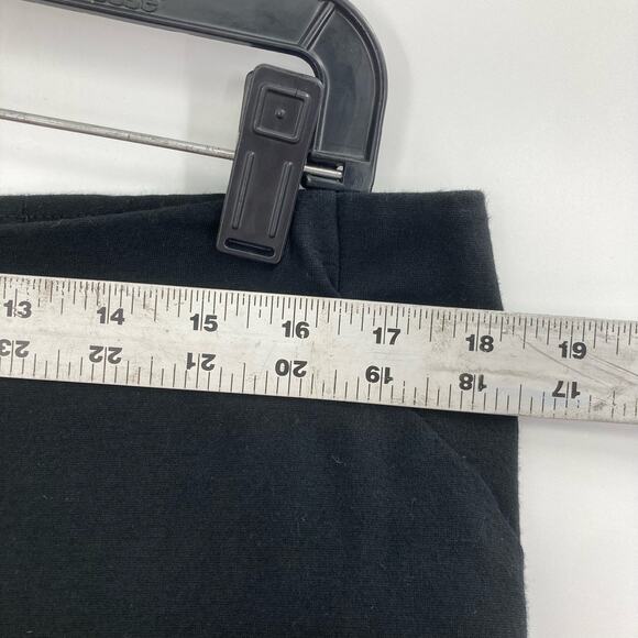 J.Jill Ponte Knit Slim Leg Black Cropped Pants Womens Large Petite Pull On - Picture 7 of 10